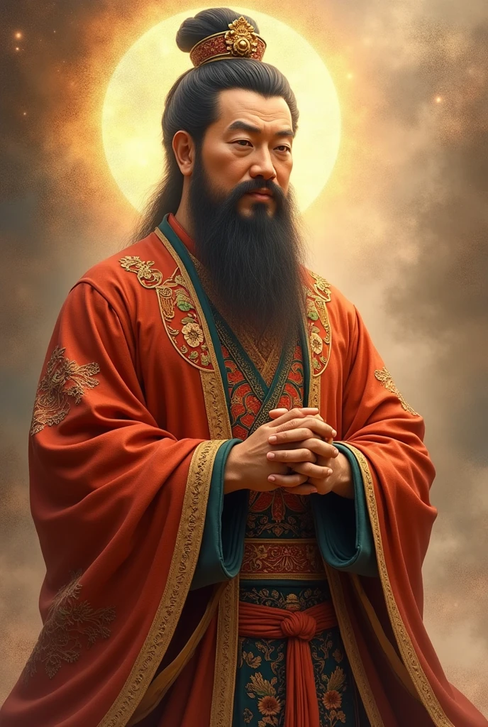 Buddha-like man, chines