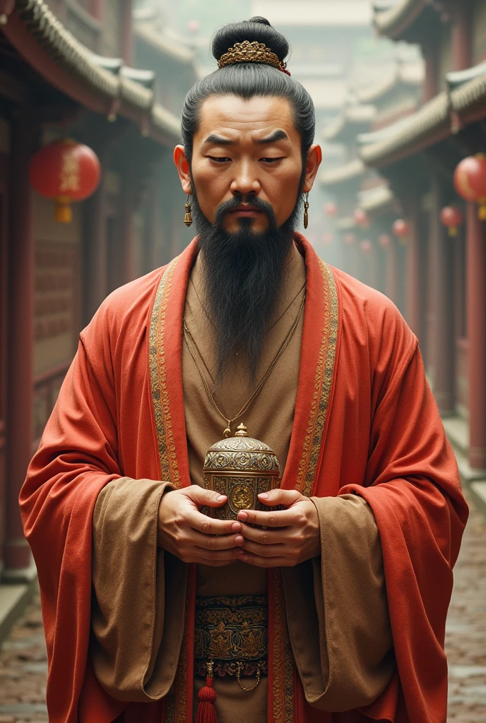 Buddha-like man, chines