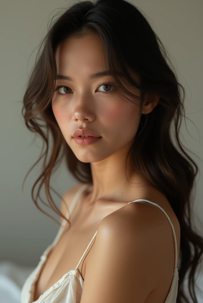 1girl, hetero, uncensored, looking at viewer, solo, breasts