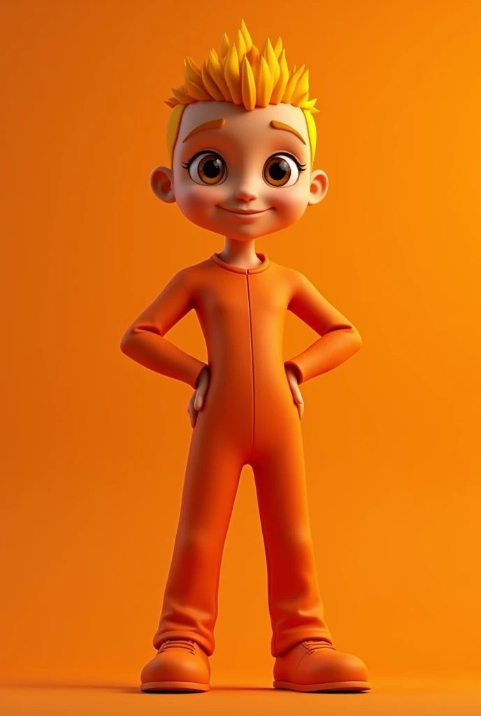 create an avatar character in orange color