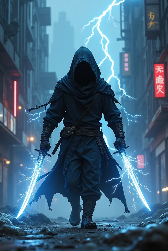 Demoted dwarf ninja assassin who has lightning and thunder powers.