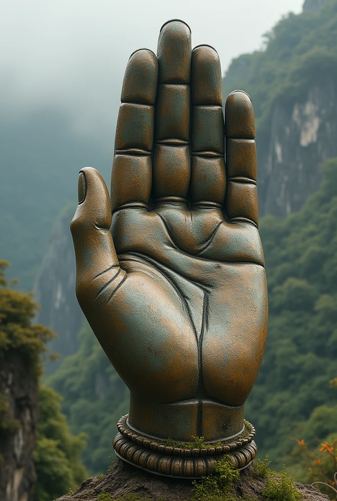 giant hand, buddha palm, world
