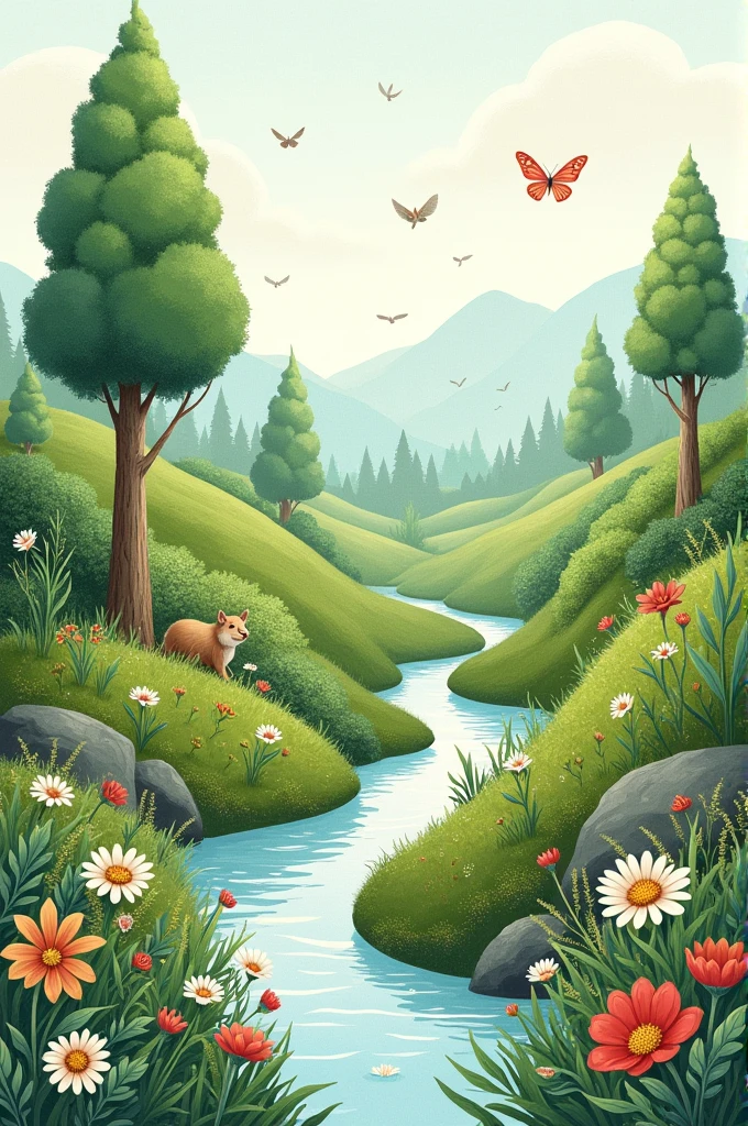 Creative drawing about the environment
