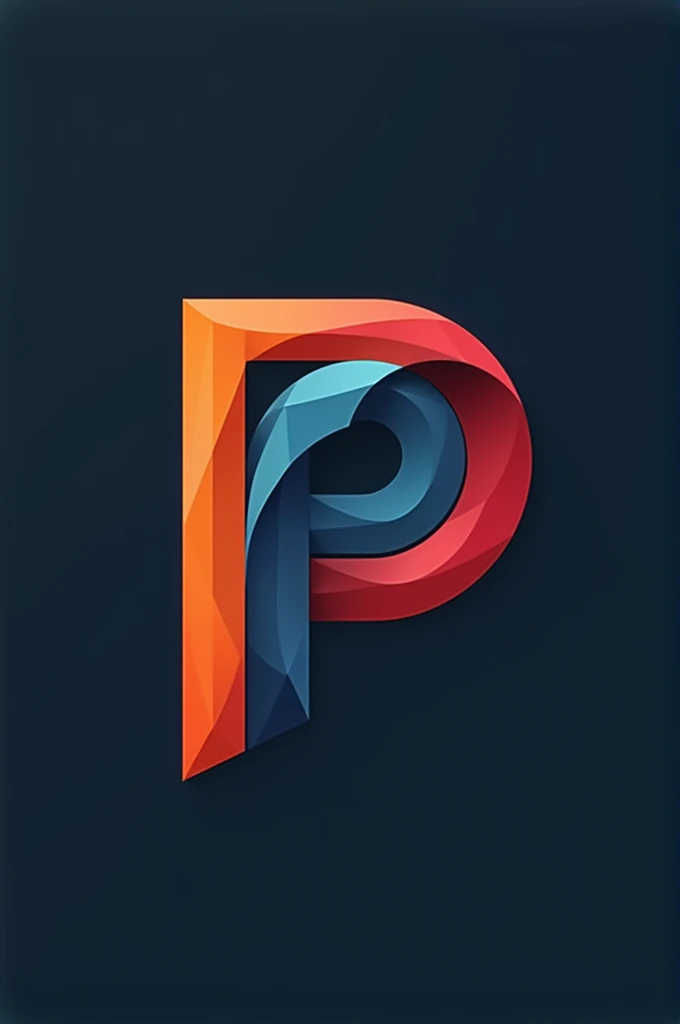 Create a logo with letter P and V conbined