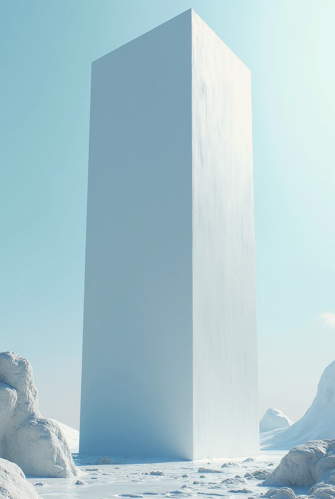 An ice cream shaped like a monolith 
