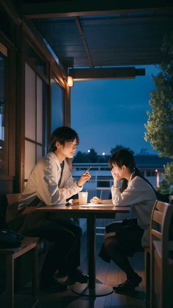 One of the 1 Japanese students studying