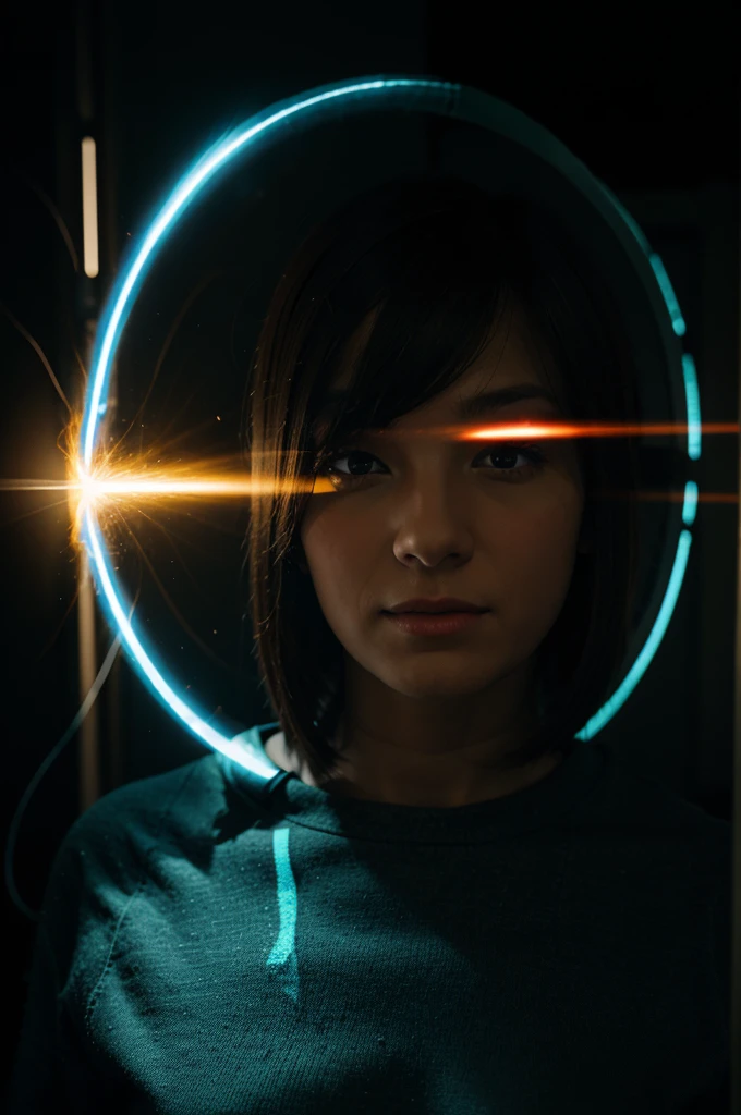 a person surrounded by a toroid of energy