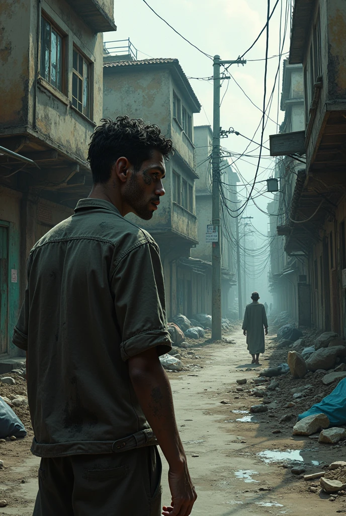 Poor neighborhood where dirty face lived in the book