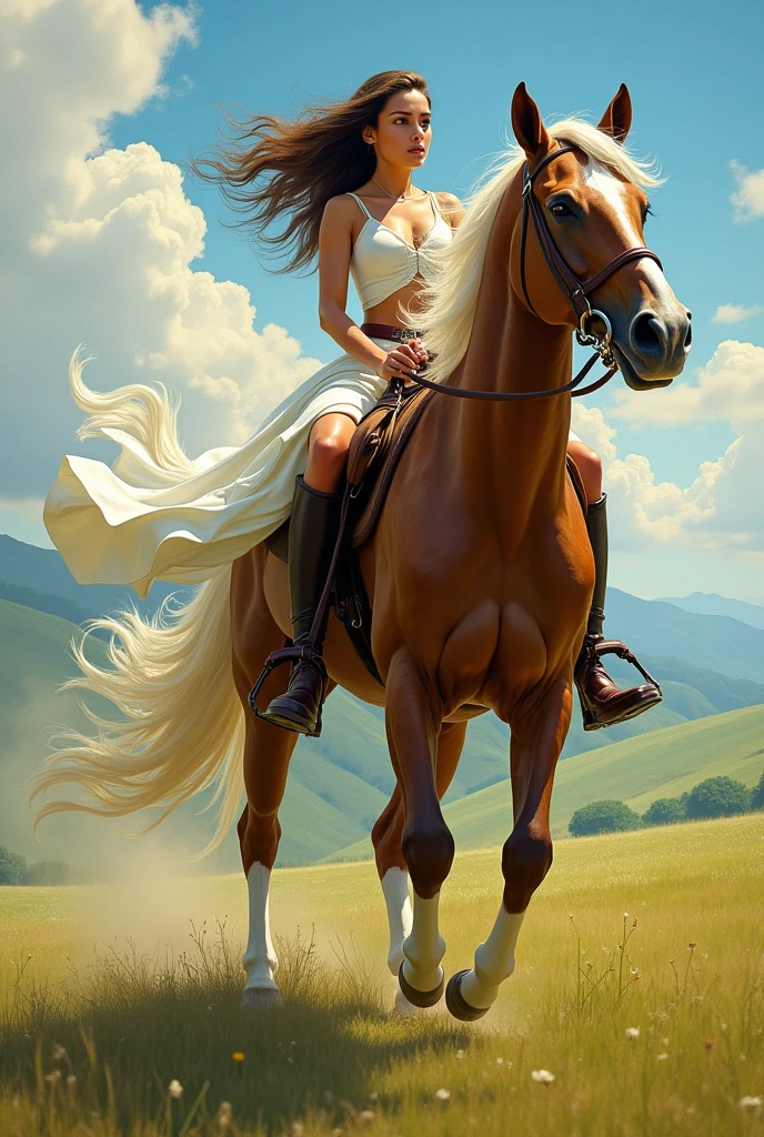 woman riding