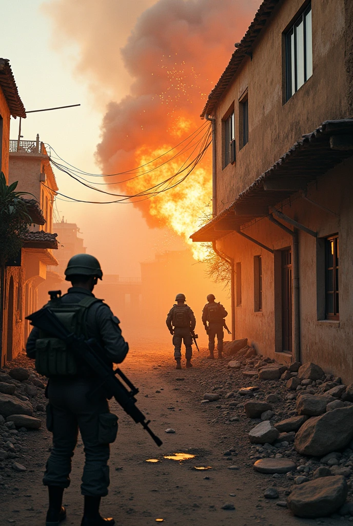 An Israeli military force was lured into a booby-trapped house and blown up, killing a number of them.
