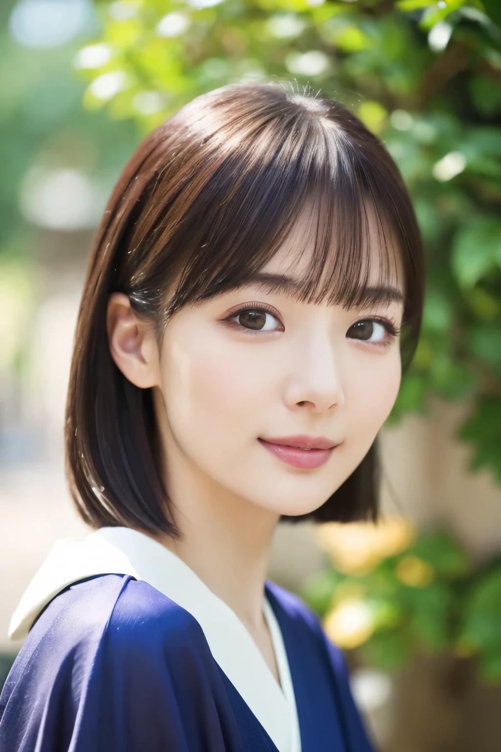 (best quality,highres,ultra-detailed),((portrait )),1beautiful Japanese lady,beautiful detailed eyes,beautiful detailed lips,extremely detailed face,longeyelashes,soft smile,flowing hair,natural lighting, wearling japanese elegant Kimono,