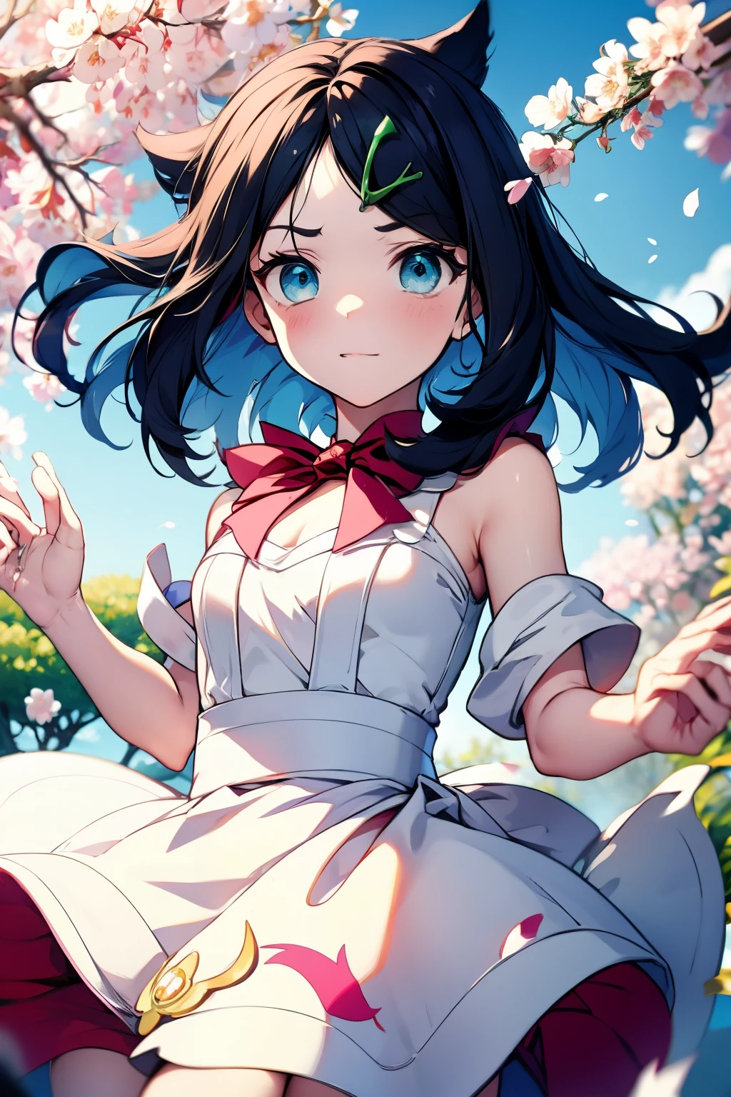 pokemon_It&#39;s left, ((monster Ball)),Angle from below,  miko clothes, (masterpiece, Highest quality, 8K ultra-high resolution, :1.4), 14yo, kawaii, nsfw, Pokemon Riko, Ruffled Bra, (((Uplifting))), (Frilled Shrine Maiden: 1.4), , , Beautiful Eyes,Flash photography, Backlight,  Put your hands on your crotch, (The best smile:1.4), Written boundary depth, Dramatic portrayal, (room background) Focus of the film, , Emotional composition, Emotional engine full throttle BREAK Young and cute, Slender body, Flat Chest, Highly detailed glossy skin,Sweat,  完璧なPokemon Riko
, Wind, detailed in the Wind, petals dancing in the Wind
BREAK
ultra detailed crystal eyes, Eyes like shining jewels