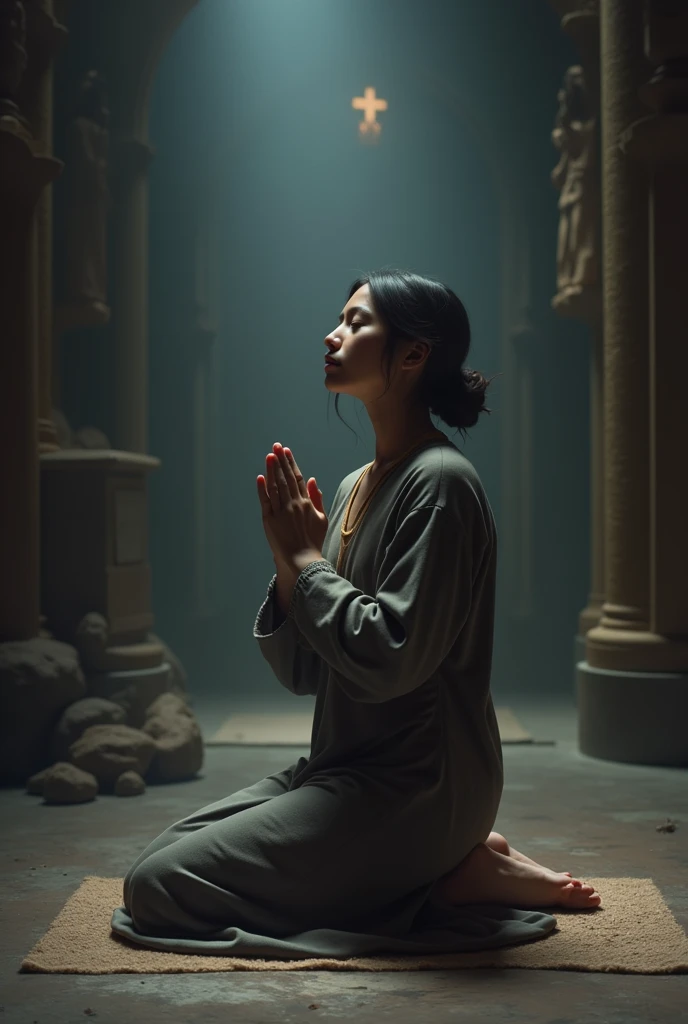 person praying