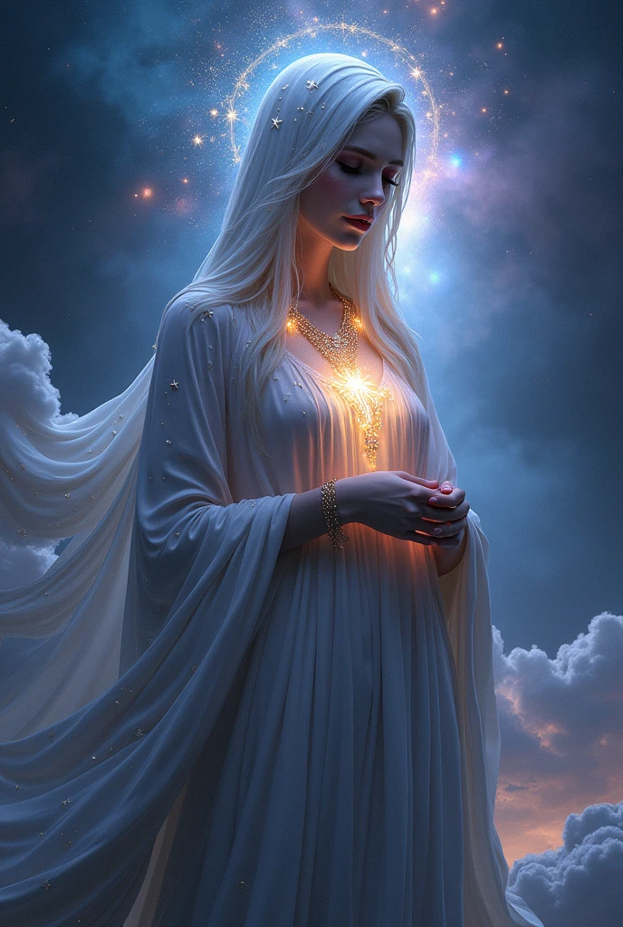star wearer with star necklace