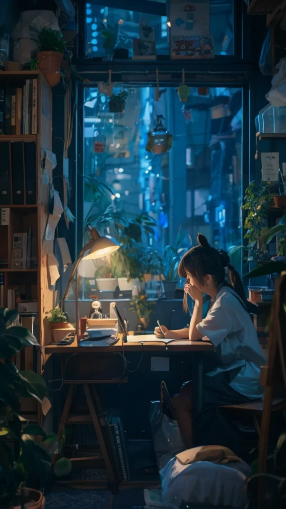 One of the 1 Japanese students studying
