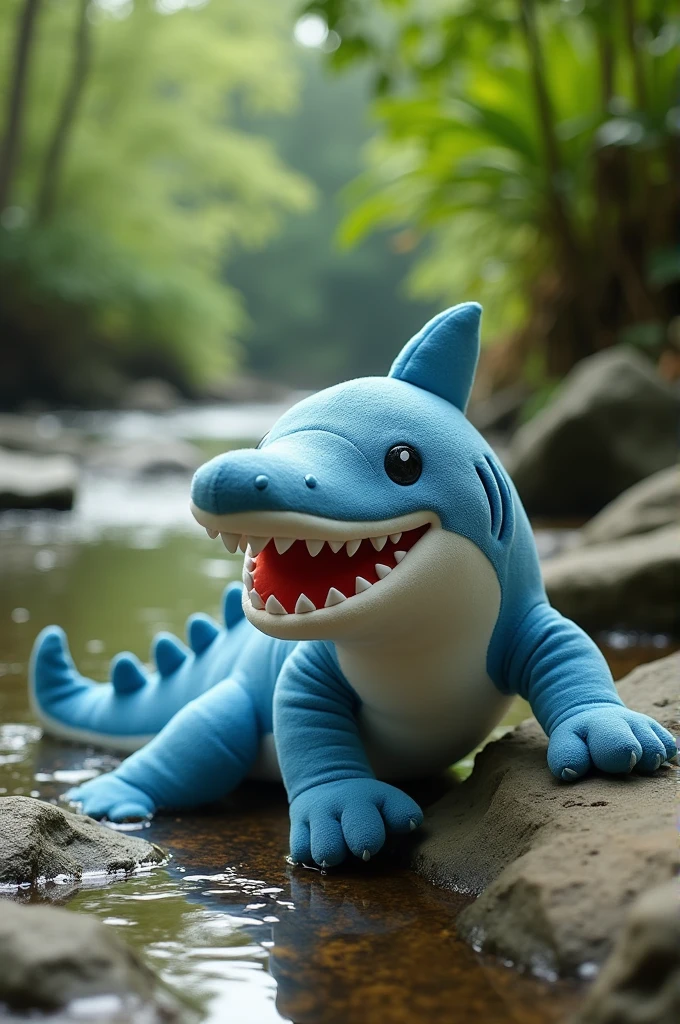 Shark disguised as a crocodile (plush)