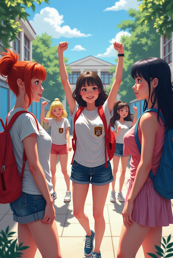 High school girls