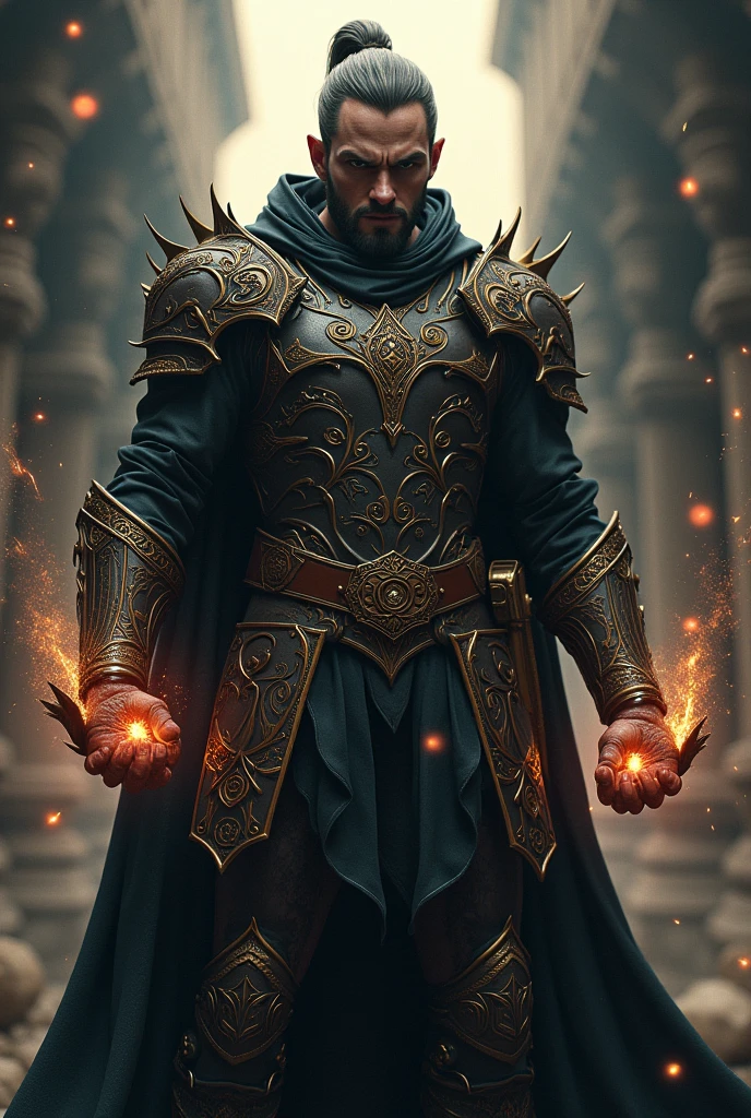 masterpiece, rogue ,digital art 8k,Jean-Baptiste Monge style, leather, noble ,splash, Glittering ,filigree , rim lighting, lights, extremely , magic, surreal, fantasy, digital art, , wlop, ar , sf, intricate artwork masterpiece, ominous, matte painting movie poster, golden ratio, trending on cgsociety, intricate, epic,trending on artstation, wearing knuckledusters, fists up, fighting