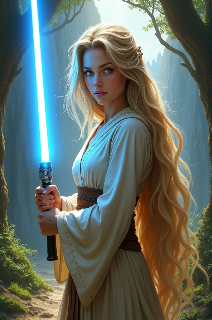 peut tu créer une version Jedi de Raiponce