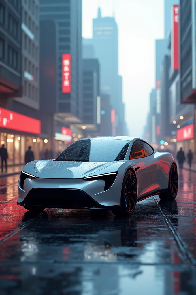 a Tesla car