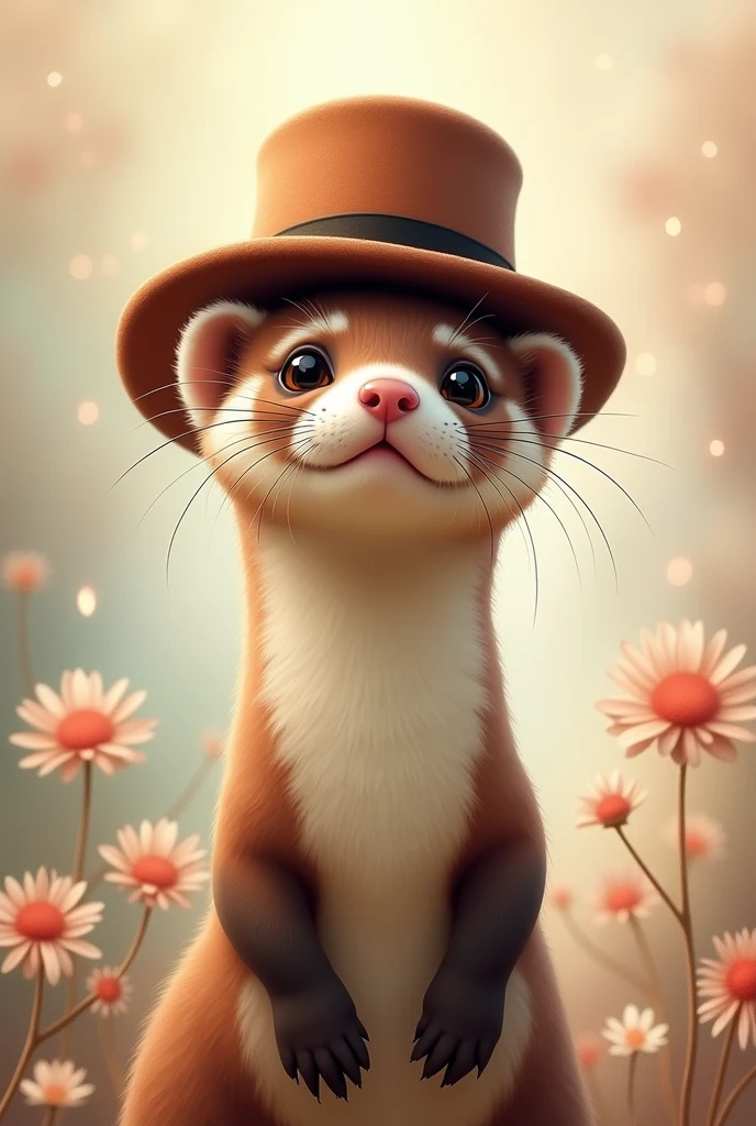 ferret in hat