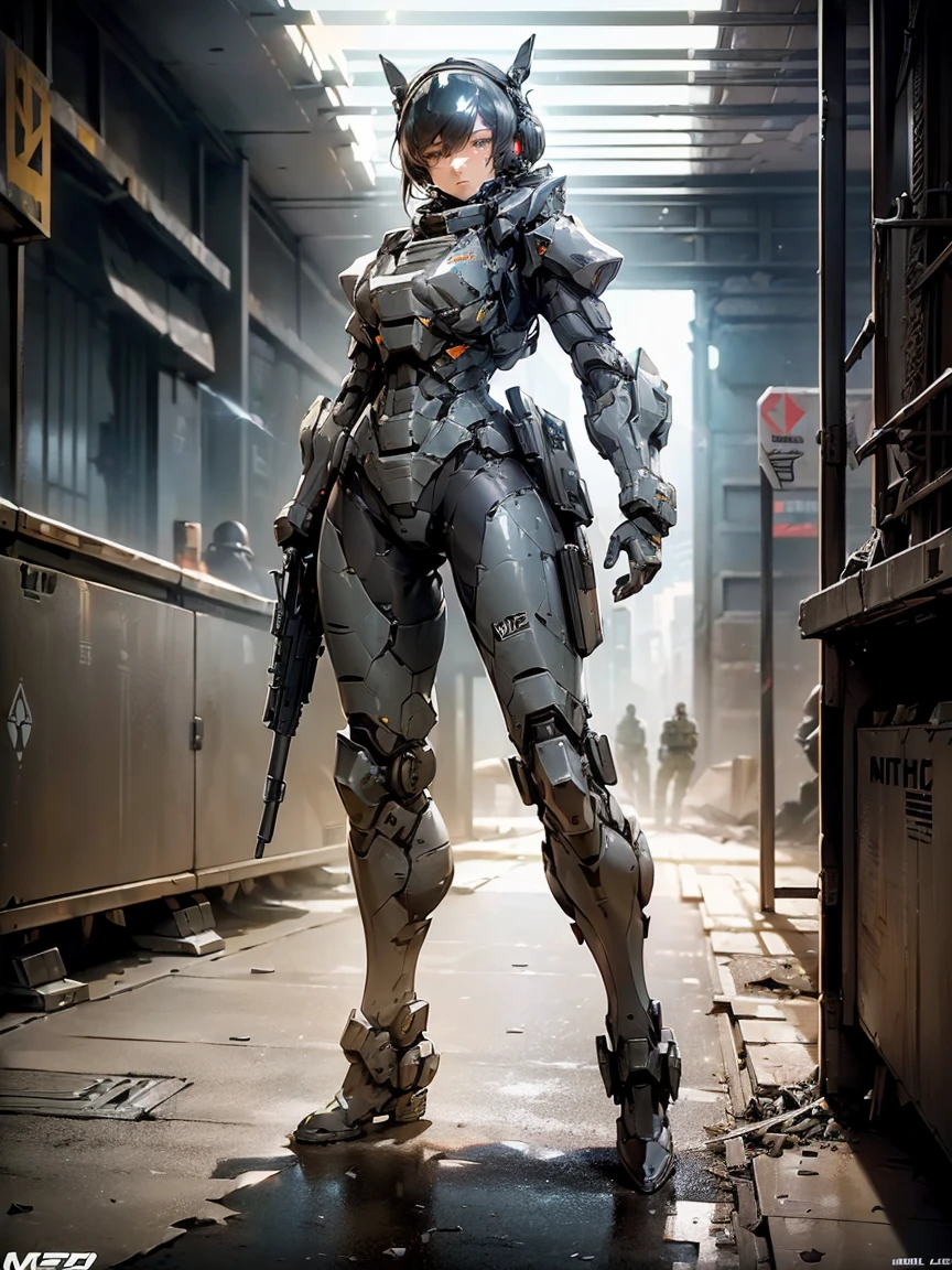 ((best quality, 8K, masterpiece: 1.2, Extremely detailed, , Heavy mech, Hard Surface)), (Armored Core Style: 1.0), (Big breasted women wearing U.s. army robot armor GLOssY BLACK equipment), (((aim a rifle at something:1.4))),(((Looking through the rifle&#39;s sights:1.4))),(((Bold:1.5))),(Armor has U.. s. Logo...:1.4),(Open tactical helmet:1.3),(Delicate eyes:1.3),(Delicate face:1.3),(Detailed weapons:1.3),(Detailed body:1.3),( Full Body Love:1.5),(The background is a city at war...:1.5),Nature，huge , Crazy breast swelling, Chest larger than shoulder blades, Big breasts and thin waist，(huge breasts:1.2)，Hydrated skin（（rogue））（（非常huge乳房）），（（Grooves reveal original skin）)