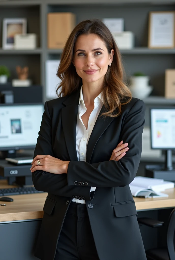 Businesswoman in the printing business based on my photo
