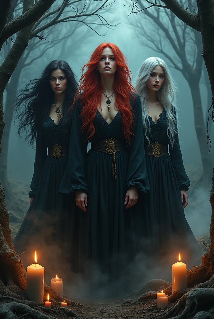 Image of three witch sisters