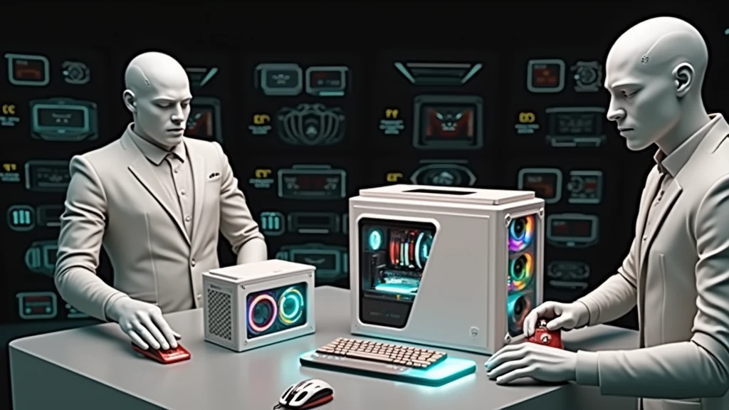 Background:
background-image: Use an image that represents the evolution of gaming computers. It could be a collage of different gaming PCs over the decades, or a stylized image of a modern PC in a gaming environment.
Color Effect: Apply a glow effect or soft lighting to add a techy touch. Alternatively, use a futuristic style background, SOM circuitos ou padrões digitais, to evoke the idea of innovation and technology.
main image:
Central Element: Place a picture of a modern gaming PC with LED lighting or an impressive gaming setup in the center. You might also consider including images of old computers., SOM os primeiros PCs para jogos, to illustrate the evolution.
Highlight Image: Add a light shadow or outline around the main image to make it stand out from the background and more visible..
Leading text:
Video Title: Include a large, eye-catching title. instance: “How PC Gamer Came About: History and Evolution”. Use a modern and technological font, SOM "Robot" ou "Orbitron", that refers to the gamer theme.
Color and Effect: Use bright, contrasting colors, SOM azul elétrico ou verde neon, with a subtle outline or glow effect so the text stands out from the background.
Additional Text:
Subtitle or Short Description: Add a subtitle that provides more context, SOM “Da Era dos Computadores Antigos aos PCs de Alta Performance”. Use a smaller, less bold font than the main title.
Position and Colors: Position the subtitle so that it complements the main title and does not overwhelm the image.. Use a color that complements the title color scheme.
Graphic elements:
Icons and Symbols: Add game-related graphics, SOM ícones de teclados mecânicos, mouses gamers, or performance graphs (SOM uma representação gráfica da evolução). Place them around the title or on the edges to add context without overwhelming the main image..
Edges and
