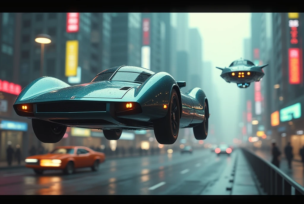 Cyberpunk flying tireless car、Small spaceship、Shallow depth of field、(masterpiece:1.3) (最high quality:1.2) (high quality:1.1)、Cinematic Light, ((Cinema Lighting),(Natural light),(High level of artistry),(artistic),(Indistinguishable quality from the real thing),RAW Photos,Genuine,Genuine,High resolution,RAW Photos,masterpiece, beautiful,