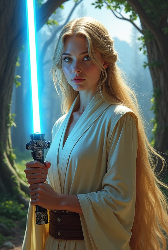 peut tu créer une version Jedi de Raiponce