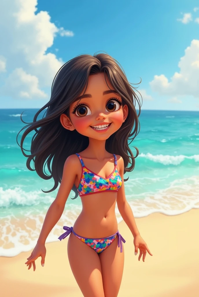 Little Pakistani girl in bikini