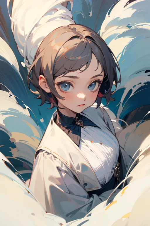 ((best quality)), ((masterpiece)), (detailed), 1girl, short hair, twisted wonderland