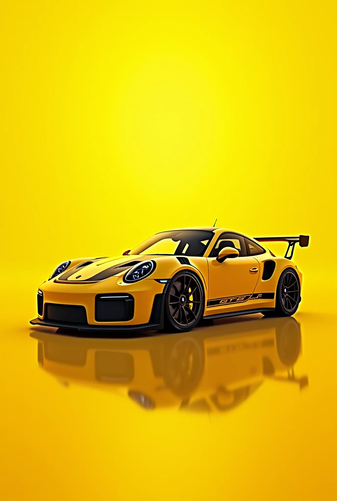 same Porsche top with yellow background with GT3 written on it