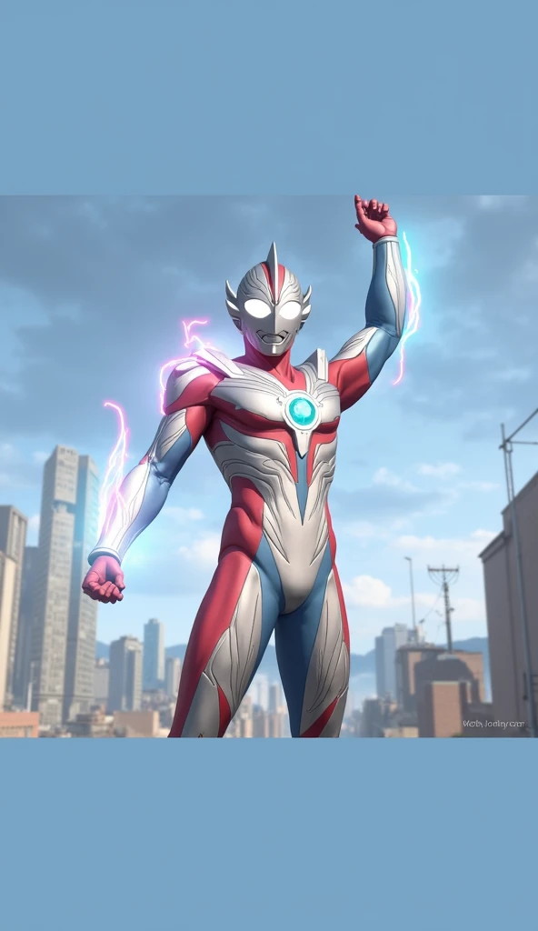 Generate an image of the hero Ultraman mebius.