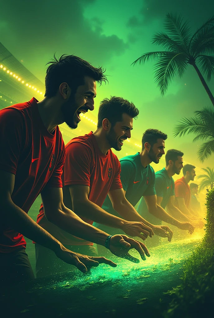 Create a sports betting image written Deu Green pays