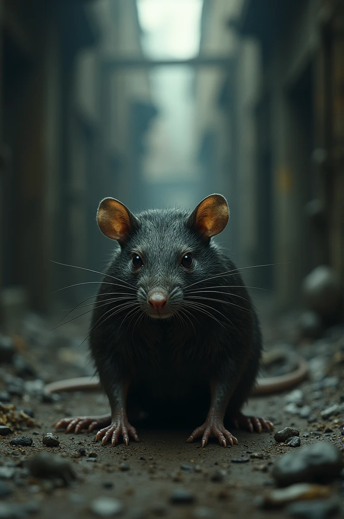 Rat infected with the black plague