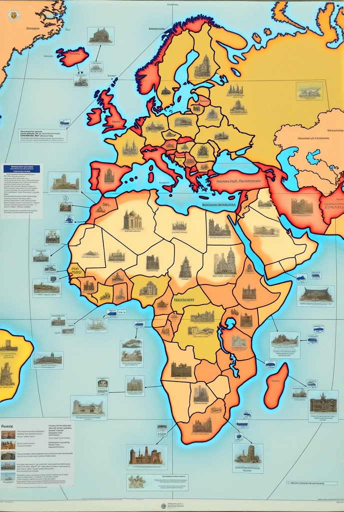 Mind map about National Monarchies:
o Características policies (Centralization of Power,
bureaucracy, national armies).
the Main monarchies (portugal, spain, england,
France).
o Relationship with the nobility and the clergy.
✓ Maritime Expansion:
o Motivations (Economic, religious, policies).
the Great Navigations (discoveries, main browsers).
the Consequences (colonization, International trade,
impact on indigenous societies).
✓ Secondary Branches:
✓ For National Monarchies, include sub-branches that explain the strengthening of royal power, the creation of national states, and the financing of expeditions.
✓ Para Maritime Expansion, include sub-branches on sea routes, naval technology, and the competition between the European powers.
✓ Connections:
✓ Faça conexões entre os ramos de Monarquias Nacionais e
Maritime Expansion, highlighting how the strengthening of monarchies contributed to the financing and support of maritime expeditions.
✓ creativity:
✓ Use different colors for each branch and sub-branch.
✓ Include images or symbols that represent key concepts (ex: a crown for monarchy, a boat for expeditions).