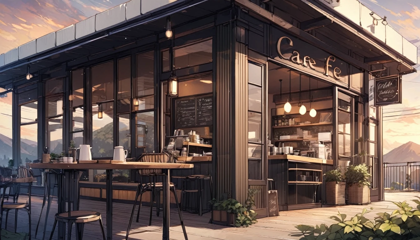 morning,coffee,relax,Stylish,cafe,landscape,No people