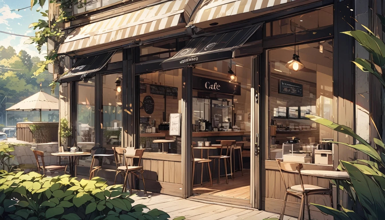 morning,coffee,relax,Stylish,cafe,landscape,No people