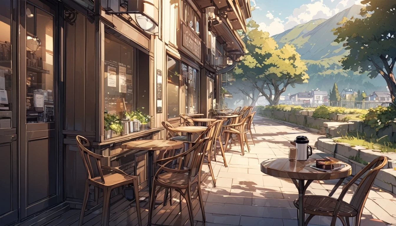 morning,coffee,relax,Stylish,cafe,landscape,No people