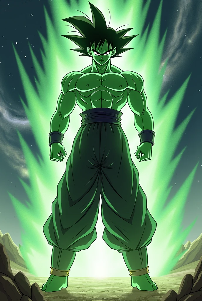 in the context of Dragon Ball Z, I want the fusion of Goku and Dende with the potara earrings