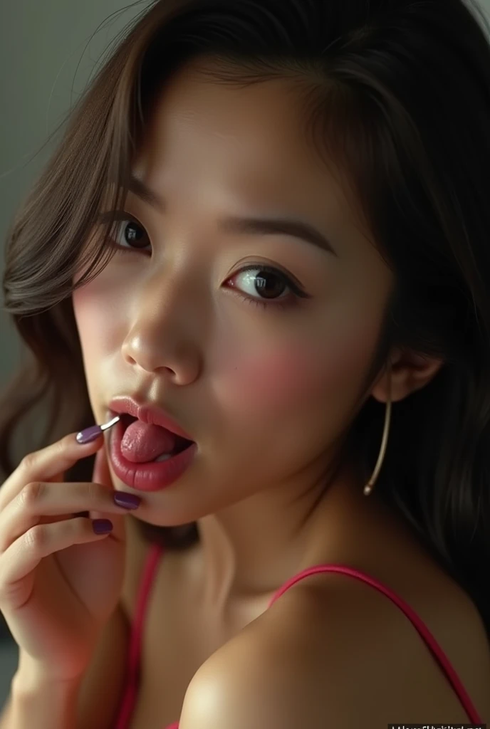 Asian women getting fucked in every hole by big black cocks with so much cum in her face