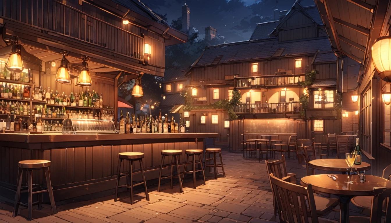 pub，Night，building，cocktail，relax，Stylish，landscape，No people，Adult atmosphere，JAZZ