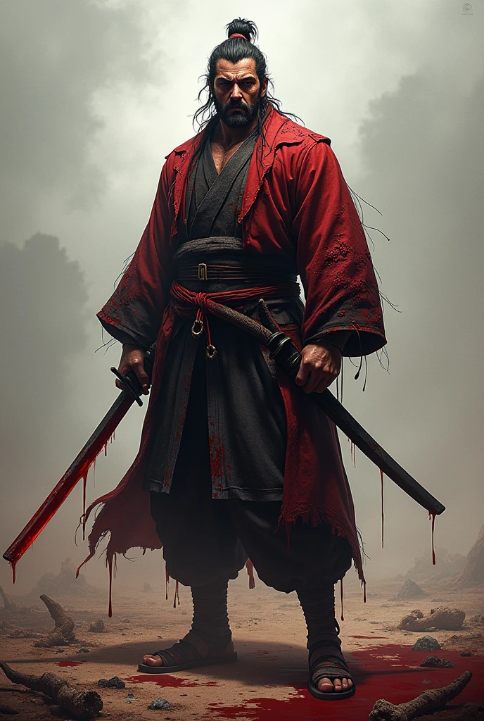 ogami shirou bathed in blood