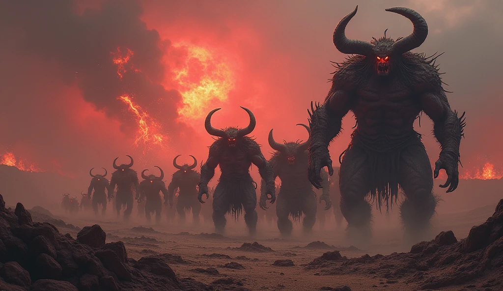 Army of demons and giants