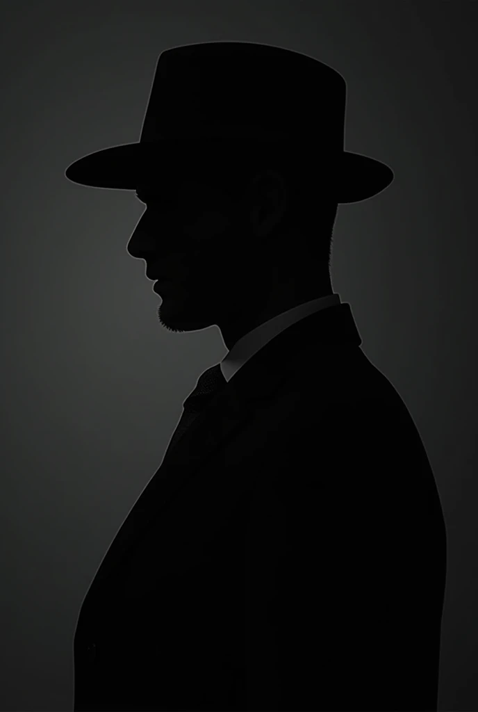 A profile picture of an invisible man in a suit and a black hat