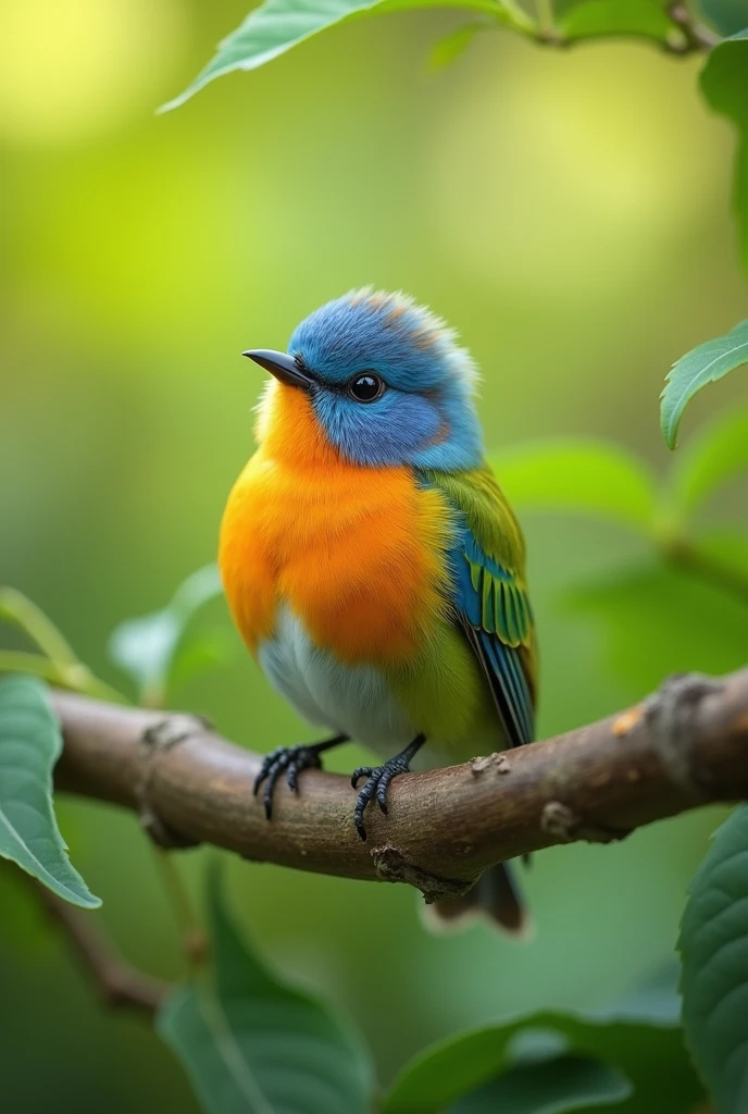 Photo of a happy little bird