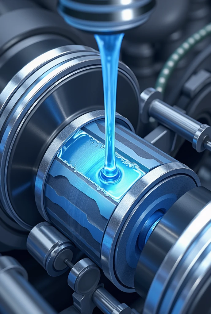 Creates a lubricating film: Oil sticks to the metal surfaces of moving engine parts, like the pistons. This lubricating film acts as a barrier between metal surfaces., reducing friction and wear.