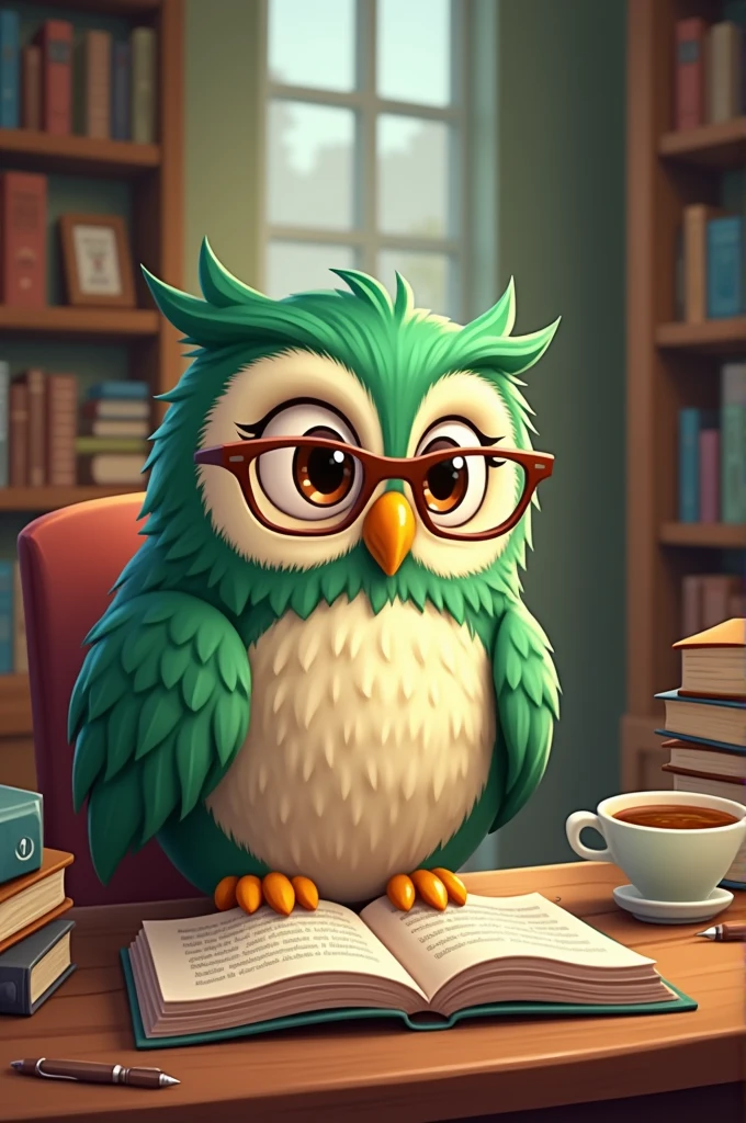 Duolingo reading an English book 
